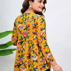 Women's Floral Print Regular Fit Top