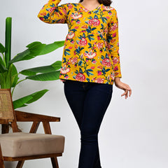 Women's Floral Print Regular Fit Top