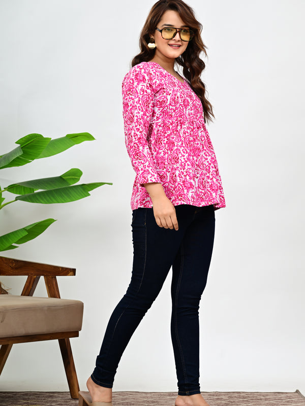 Women's Paisley Printed Casual Top