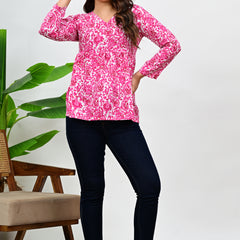 Women's Paisley Printed Casual Top