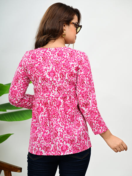 Women's Paisley Printed Casual Top