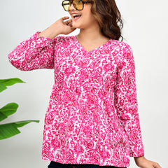 Women's Paisley Printed Casual Top