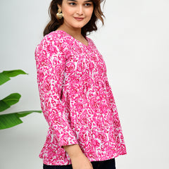 Women's Paisley Printed Casual Top