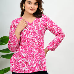 Women's Paisley Printed Casual Top